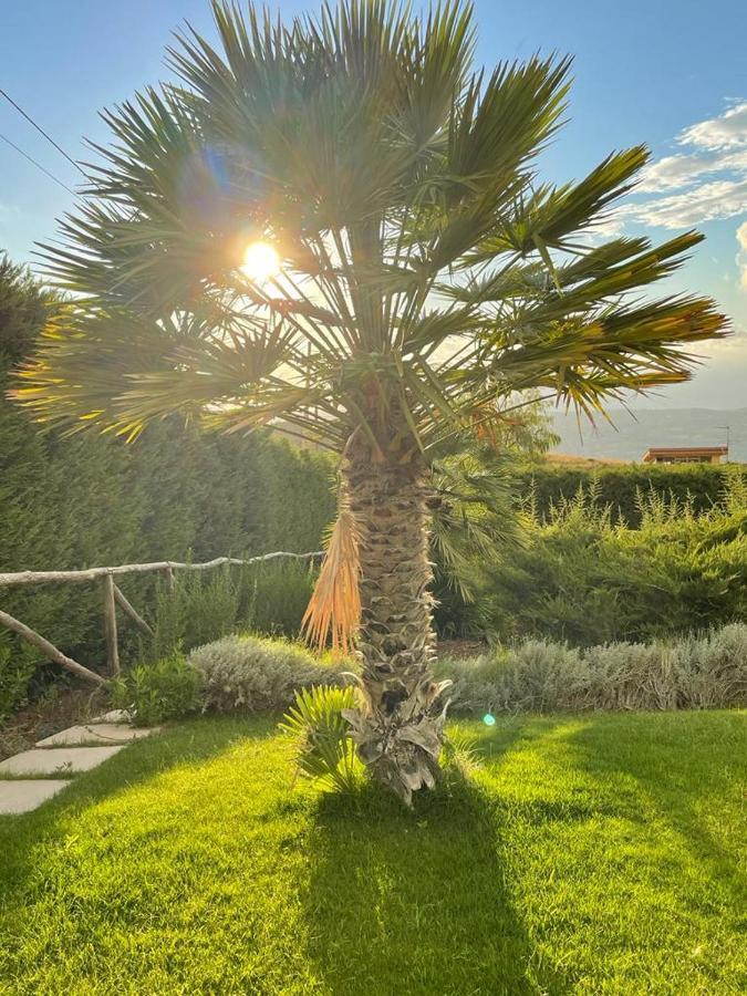 Villa Siciliana Con Piscina E Vista Panoramica Sul Mare Borgetto Exterior foto
